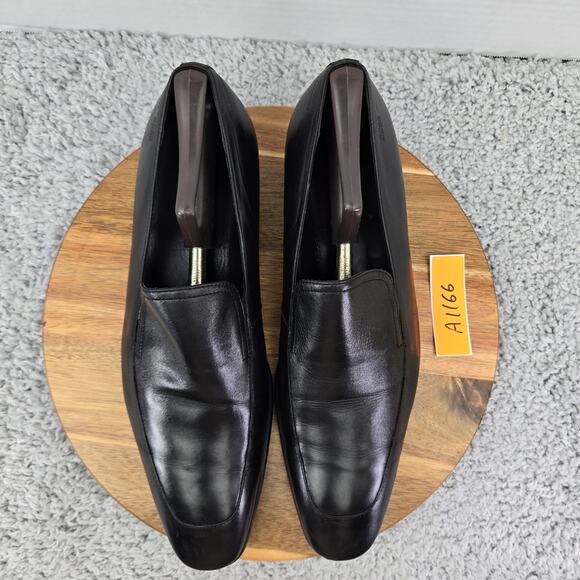 Hugo Boss Varmons Black Leather Casual Lifestyle Daily Slip On Loafers Mens 11 - Picture 6 of 16